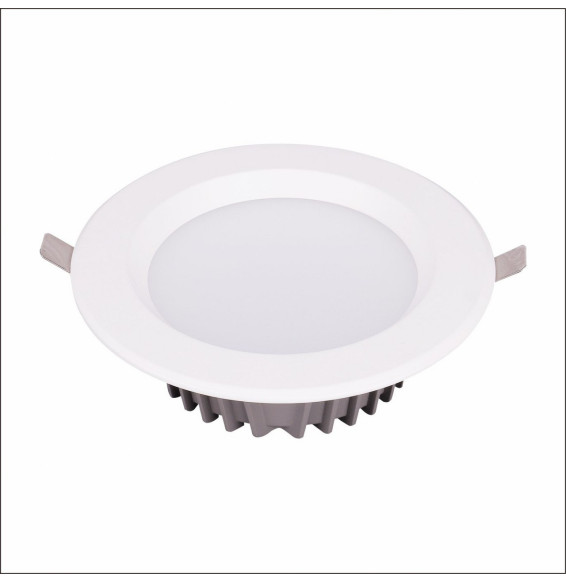 Downlight CLIO 7W 3000K 165-245V 700lm PF -0,90 CRI -80Ra 50-60Hz IP40 110x42mm blanco