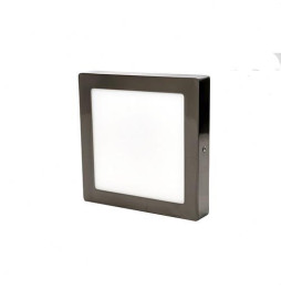 Downlight PRAGA NQ 18W 6000K 85-265V 1600lm PF -0,90 CRI -80Ra 50-60Hz IP40 225x225x40mm plata