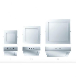 Downlight PRAGA 18W 6000K 85-265V 1600lm PF -0,90 CRI -80Ra 50-60Hz IP40 225x225x40mm blanco