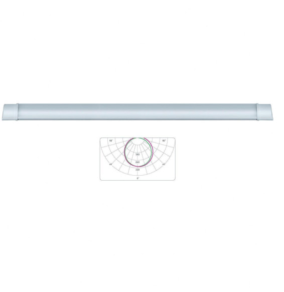 Pantalla Slim SIGMA 48W 4000K 176-264V 4200lm PF -0,90 CRI -80Ra 50-60Hz IP20 IK08 1500x75x25mm