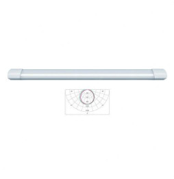 Pantalla estanca KYOS 40W 4000K 176-264V 3900lm PF -0,90 CRI -80Ra 50-60Hz IP65 IK08 1200x80x51mm