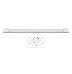 Pantalla estanca KYOS 20W 6000K 176-264V 1950lm PF -0,90 CRI -80Ra 50-60Hz IP65 IK08 600x80x51mm
