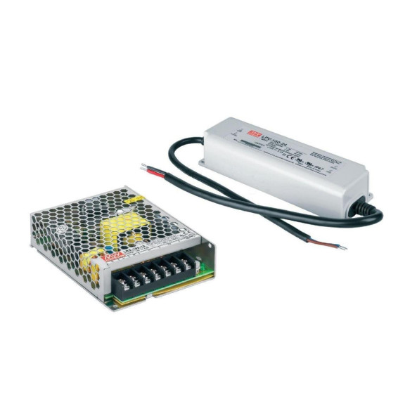 NAVIGATOR - Fuente de alimentación MEAN WELL 150W 24V IP20 metálica con rejillas para tira led