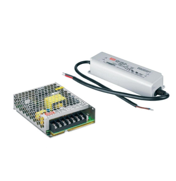 NAVIGATOR - Fuente de alimentación MEAN WELL 200W 24V IP20 metálica con rejillas para tira led