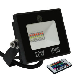 Proyector ZETA 20W RGB 85-264V PF -0,50 CRI -80Ra 50-60Hz IK08 IP65 99x76x26mm con sensor de movimiento