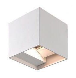 NAVIGATOR - Aplique decorativo NAV 10W 3000K 660lm IP65 100x100x100mm blanco para pared