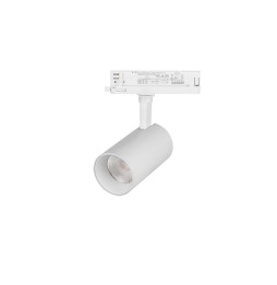 Foco de carril VENUS 30W 4200K 220-240V 2900lm 100lm-W PF -0,90 CRI -90Ra URG -19 50-60Hz IP20 80x145mm blanco