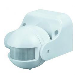 NAVIGATOR - Sensor infrarrojo IRM PARED alcance 12m 87,5x99x77,3mm altura 1,8-2,5m ángulo de visión 180° IP44 blanco