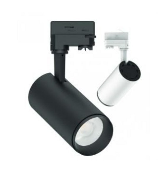 Foco de carril FARA 30W 6000K 100-240V PF -0,90 CRI -80Ra 50-60Hz IP20 100x211mm negro