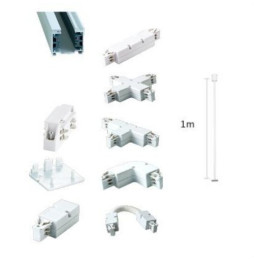 NAVIGATOR - Cable suspensión carril 2m en PC / aluminio negro