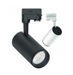 Foco de carril FARA 30W 4000K 100-240V PF -0,90 CRI -80Ra 50-60Hz IP20 100x211mm negro