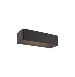 Aplique decorativo NAV 11W 3000K 590lm IP20 200x80x100mm negro para pared