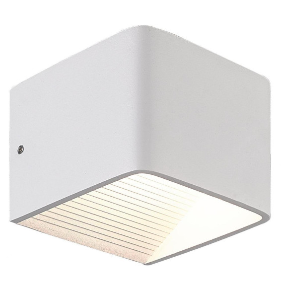 NAVIGATOR - Aplique decorativo NAV 6W 3000K 400lm IP20 100x80x100mm blanco para pared