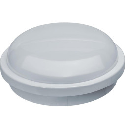 Aplique redondo exterior KEOPS 20W 6000K 220-240V 1800lm PF -0,50 CRI -80Ra 50-60Hz IP65 221x72mm blanco