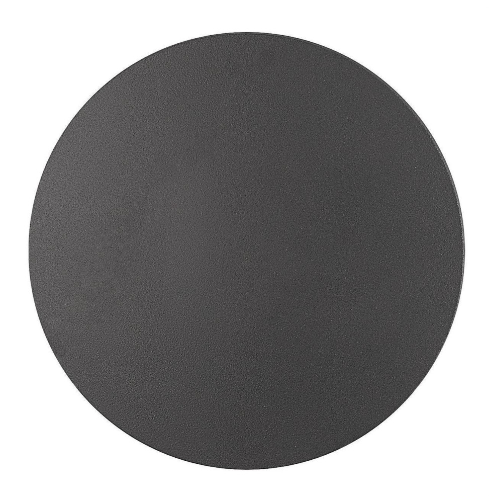 NAVIGATOR - Aplique decorativo NAV 9W 3000K 710lm IP65 D180x45mm negro para pared