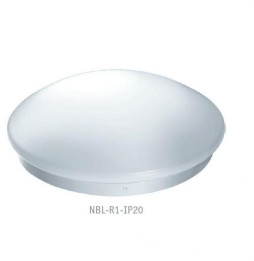 Aplique de superficie ABBA 24W 4000K 160-265V 1700lm PF -0,80 CRI -80Ra 50-60Hz IP65 305x84mm blanco con sensor de movimiento