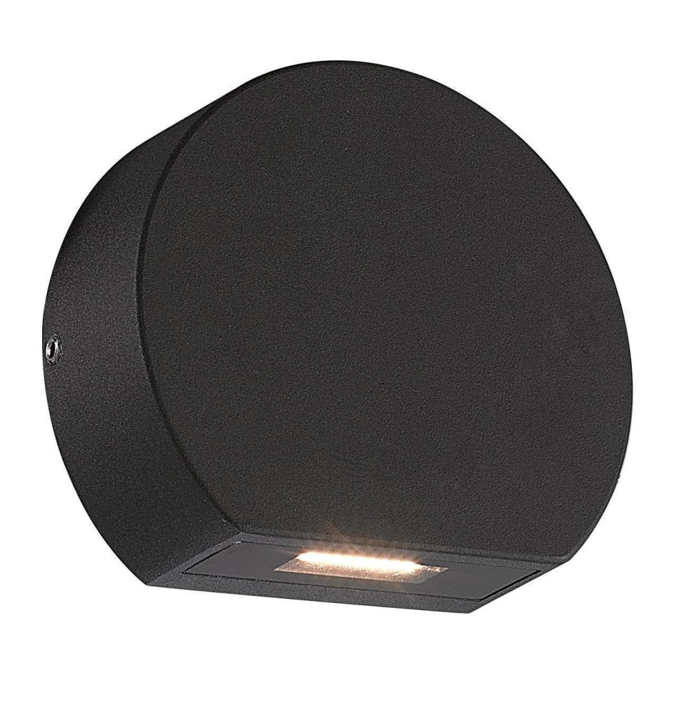 Aplique decorativo NAV 6W 3000K 270lm IP65 99x88x33mm negro para pared