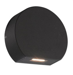 Aplique decorativo NAV 6W 3000K 270lm IP65 99x88x33mm negro para pared