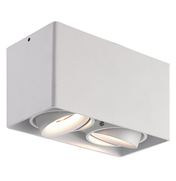 NAVIGATOR - Aplique decorativo NAV GU10 2x50W IP20 93x186x105mm blanco para pared