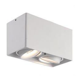 NAVIGATOR - Aplique decorativo NAV GU10 2x50W IP20 93x186x105mm blanco para pared