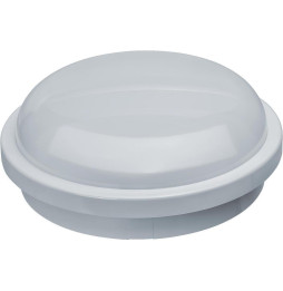 Aplique redondo de exterior KEOPS 15W 4200K 220-240V 1300lm PF -0,50 CRI -80Ra 50-60Hz IP65 167x62mm blanco