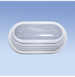 NAVIGATOR - Marco decorativo KEOPS oval 15W blanco