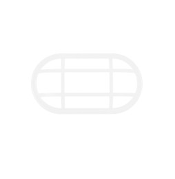 Marco rejilla oval KEOPS 15W blanco