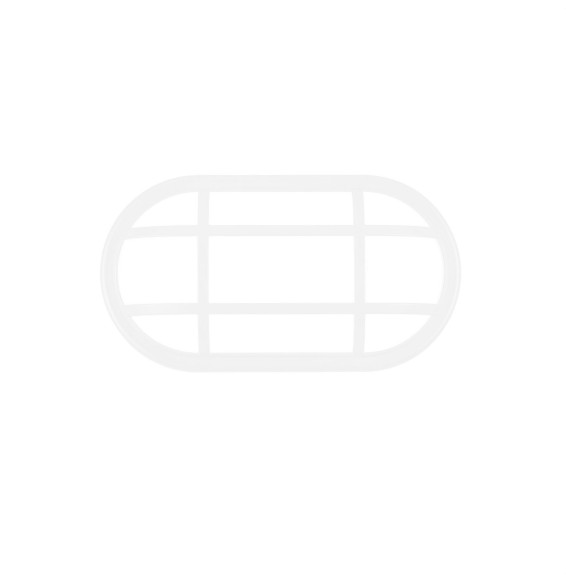 Marco rejilla oval KEOPS 15W blanco
