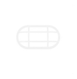 Marco rejilla oval KEOPS 15W blanco
