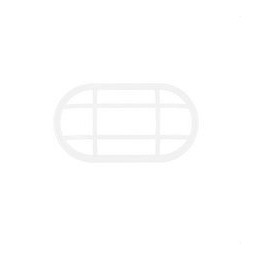 NAVIGATOR - Marco rejilla oval KEOPS 20W blanco