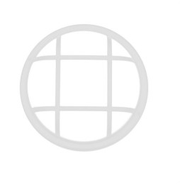 NAVIGATOR - Marco rejilla KEOPS redondo 15W blanco