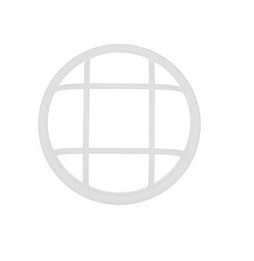 NAVIGATOR - Marco rejilla KEOPS redondo 15W blanco