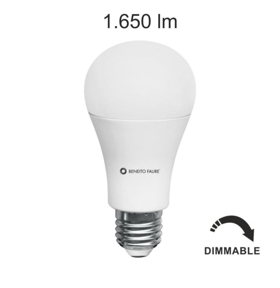 BENEITO FAURE - Lámpara LED standard dimmable 17W E27 5000K