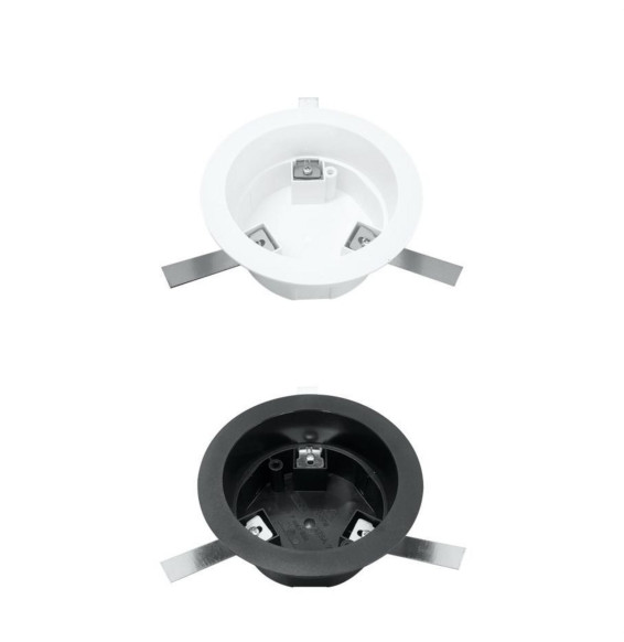 BENEITO FAURE - Adaptador para empotrar base redonda proyector trifásico blanco