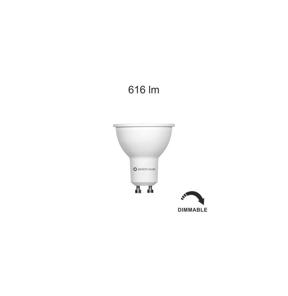 BENEITO FAURE - Lámpara dicroica GU10 LED HOOK dimable 6W 60º 3000K