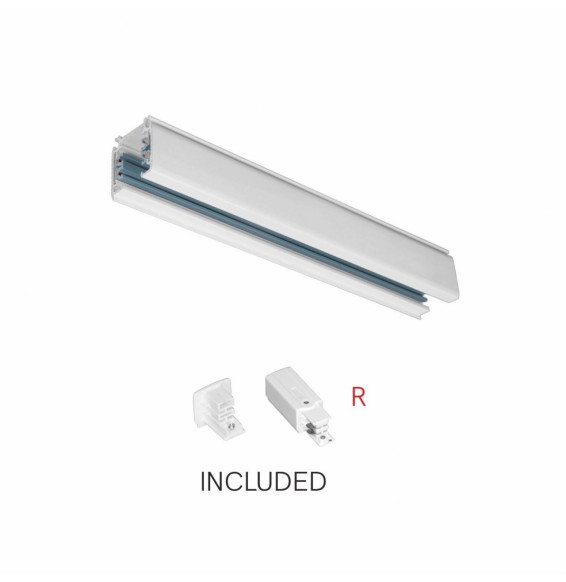 Carril blanco mate 2m