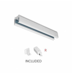 Carril blanco mate 2m