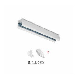 Carril blanco mate 2m