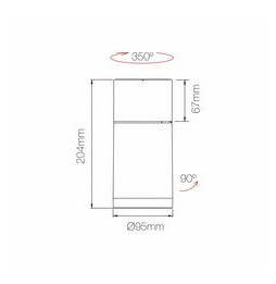 BENEITO FAURE - Proyector NOX 30W blanco 220-240V 15°/24°/40° Switch 2700K-3000K-4000K