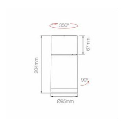 BENEITO FAURE - Proyector NOX 30W negro 220-240V 15°/24°/40° Switch 2700K-3000K-4000K