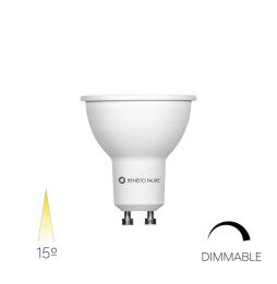 BENEITO FAURE - Lámpara NARROW dimmable GU10 7W 220-240V 15° 2700K 400lm