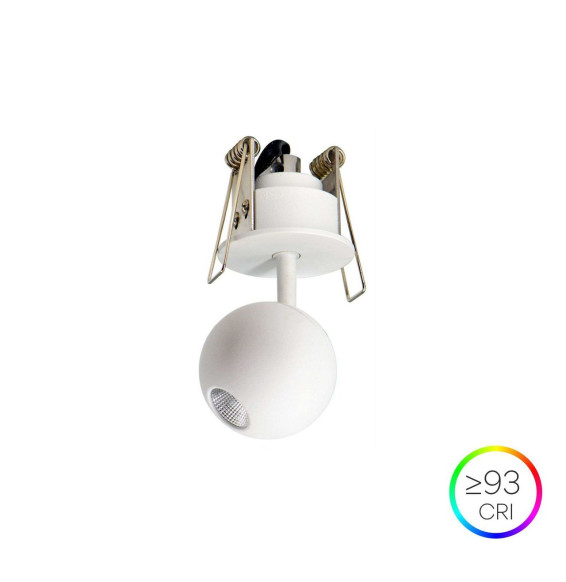 BENEITO FAURE - Luminaria BORA florón encastrar blanco 4,5W 110-240V 38° 2.700K 290lm