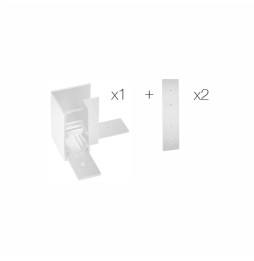 BENEITO FAURE - Unión en "L" superficie carril magnético blanco