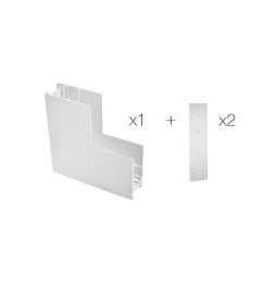 BENEITO FAURE - Unión en "L" superficie pared-techo carril magnético blanco