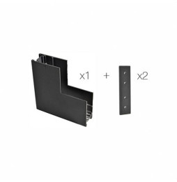 BENEITO FAURE - Unión en "L" superficie pared-techo carril magnético negro