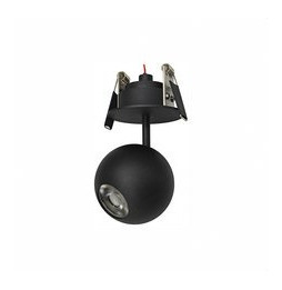 BENEITO FAURE - Luminaria BORA florón encastrar negro 8,5W 220-240V 36° 3.000K 540lm