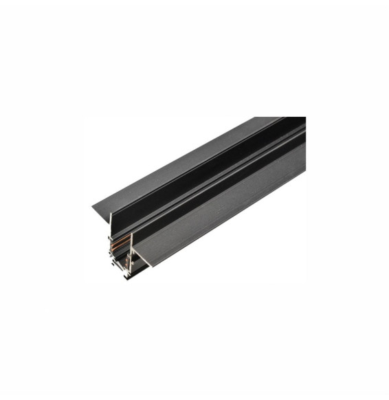 Carril magnético encastrar 48V 2m negro