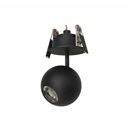BENEITO FAURE - Luminaria BORA florón encastrar negro 8,5W 220-240V 36° 2.700K 530lm