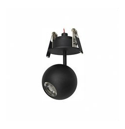 BENEITO FAURE - Luminaria BORA florón encastrar negro 8,5W 220-240V 36° 2.700K 530lm