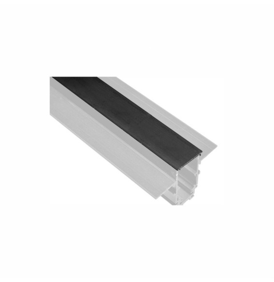 BENEITO FAURE - Embellecedor PVC negro carril magnético 1m